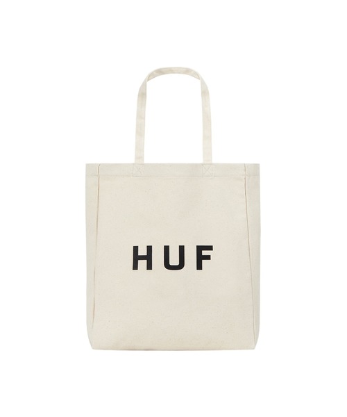 HUF（ハフ）の「HUF OG LOGO TOTE BAG M（トートバッグ・メンズ・ブラック/グレイッシュベージュ/ブルー/ナチュラル・O/S）」の6枚目の写真