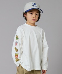 PAIRMANON STREET（ペアマノンストリート）の「【PAIRMANON STREET】袖 オリジナル プリント 長袖 Tシャツ トップス（Tシャツ/カットソー・キッズ）」