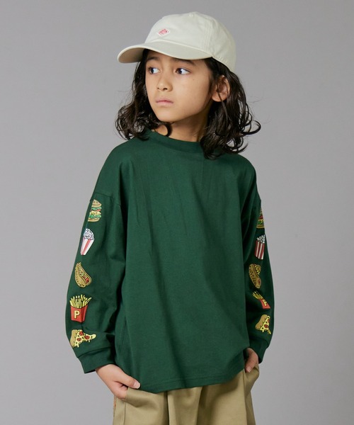 PAIRMANON STREET（ペアマノンストリート）の「【PAIRMANON STREET】袖 オリジナル プリント 長袖 Tシャツ トップス（Tシャツ/カットソー・キッズ・ホワイト/ホワイト系その他/ホワイト系その他3/グリーン/ブラック/ブラック系その他2/ホワイト系その他2/ブラック系その他/ブラック系その他3/オレンジ/ベージュ・100/110/120/130/140/150/160/90）」の10枚目の写真