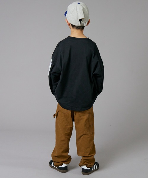 PAIRMANON STREET（ペアマノンストリート）の「【PAIRMANON STREET】袖 オリジナル プリント 長袖 Tシャツ トップス（Tシャツ/カットソー・キッズ・ホワイト/ホワイト系その他/ホワイト系その他3/グリーン/ブラック/ブラック系その他2/ホワイト系その他2/ブラック系その他/ブラック系その他3/オレンジ/ベージュ・100/110/120/130/140/150/160/90）」の14枚目の写真