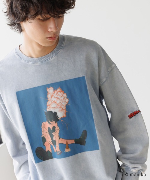 トレーナー スウェット 「PBLIM×manikoコラボ」グラフィックスウェット レディース メンズ セール】【PBLIM×manikoコラボ】グラフィックスウェット