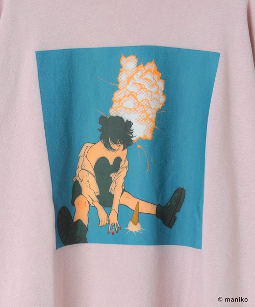 PBLIM(ページボーイリム)の「【PBLIM×manikoコラボ】グラフィックスウェット(スウェット・レディース・ライトブルー/ピンク・FREE)」の9枚目の写真