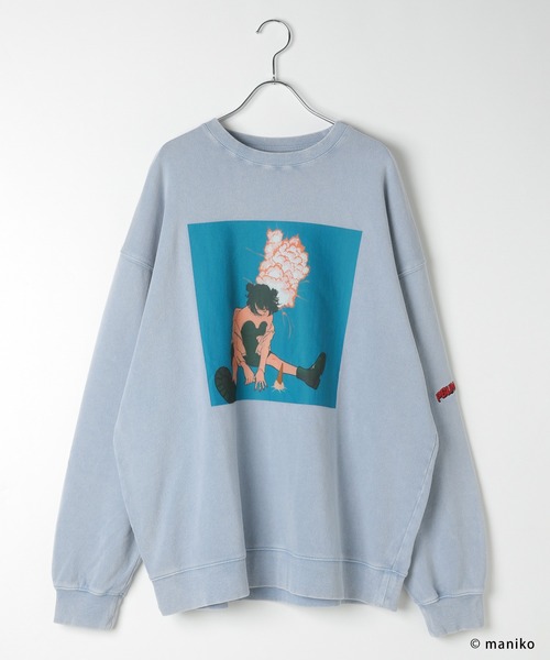 PBLIM(ページボーイリム)の「【PBLIM×manikoコラボ】グラフィックスウェット(スウェット・レディース・ライトブルー/ピンク・FREE)」の4枚目の写真