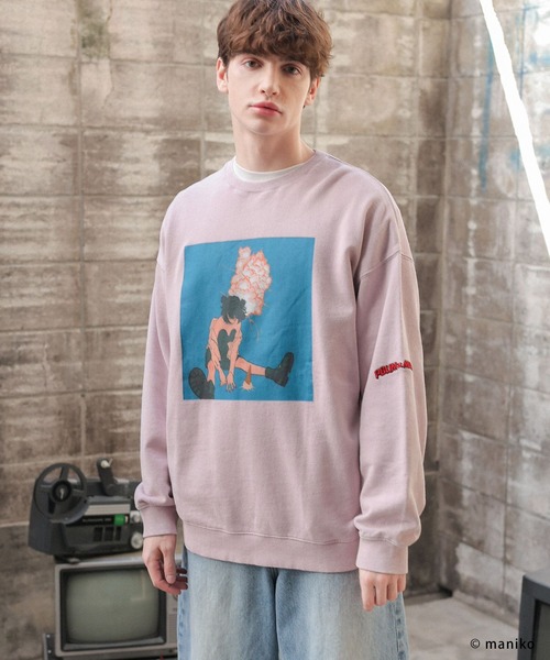 PBLIM(ページボーイリム)の「【PBLIM×manikoコラボ】グラフィックスウェット(スウェット・レディース・ライトブルー/ピンク・FREE)」の18枚目の写真