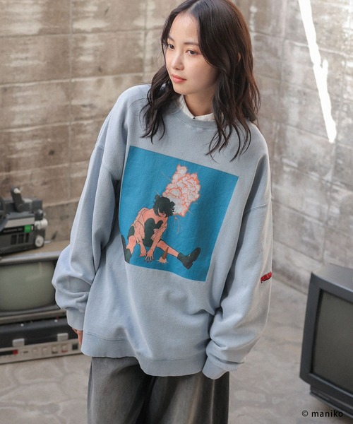 PBLIM(ページボーイリム)の「【PBLIM×manikoコラボ】グラフィックスウェット(スウェット・レディース・ライトブルー/ピンク・FREE)」の19枚目の写真