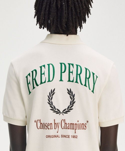 セール】Chosen by Champions Embroidered Polo Shirt／ロゴ刺繍