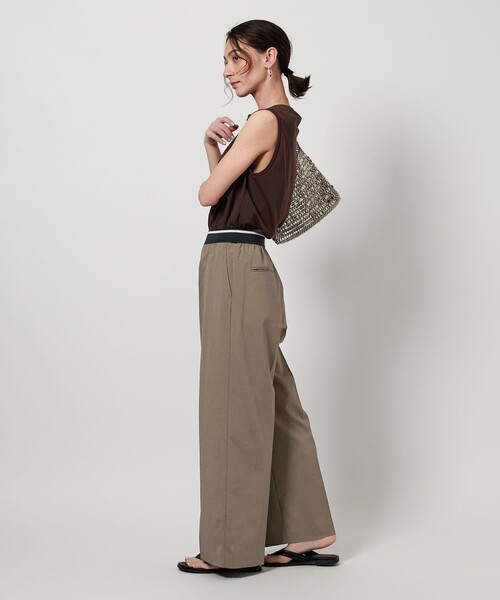 BEAUTY&YOUTH UNITED ARROWS(ビューティーアンドユースユナイテッドアローズ)の「ラインゴム ワイドパンツ -ウォッシャブル-(その他パンツ・レディース・コバルトブルー/モカ/ダークグレー・M/S/XS)」の12枚目の写真