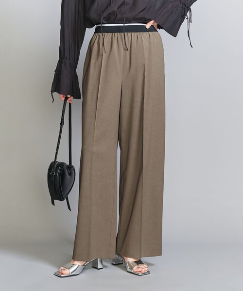 BEAUTY&YOUTH UNITED ARROWS(ビューティーアンドユースユナイテッドアローズ)の「ラインゴム ワイドパンツ -ウォッシャブル-(その他パンツ・レディース・コバルトブルー/モカ/ダークグレー・M/S/XS)」の13枚目の写真
