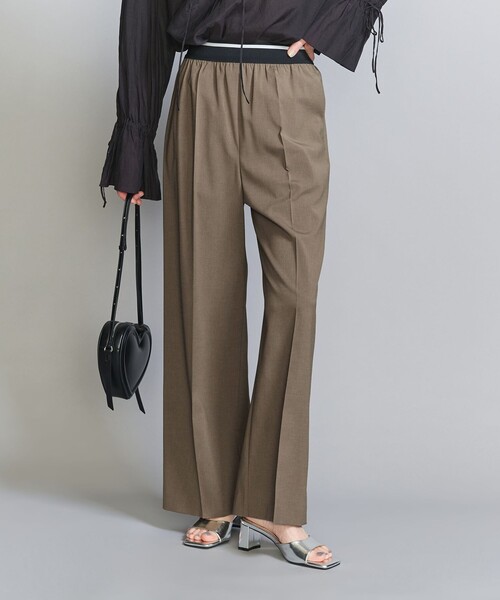 BEAUTY&YOUTH UNITED ARROWS(ビューティーアンドユースユナイテッドアローズ)の「ラインゴム ワイドパンツ -ウォッシャブル-(その他パンツ・レディース・コバルトブルー/モカ/ダークグレー・M/S/XS)」の14枚目の写真