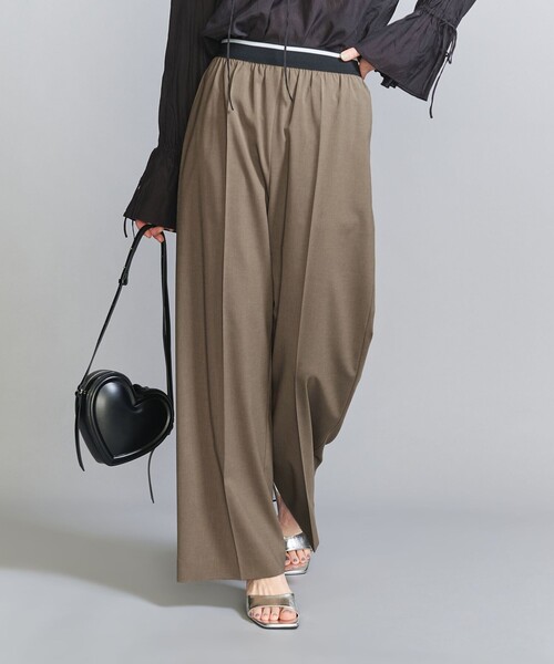 BEAUTY&YOUTH UNITED ARROWS(ビューティーアンドユースユナイテッドアローズ)の「ラインゴム ワイドパンツ -ウォッシャブル-(その他パンツ・レディース・コバルトブルー/モカ/ダークグレー・M/S/XS)」の15枚目の写真