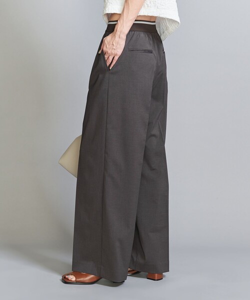 BEAUTY&YOUTH UNITED ARROWS(ビューティーアンドユースユナイテッドアローズ)の「ラインゴム ワイドパンツ -ウォッシャブル-(その他パンツ・レディース・コバルトブルー/モカ/ダークグレー・M/S/XS)」の18枚目の写真