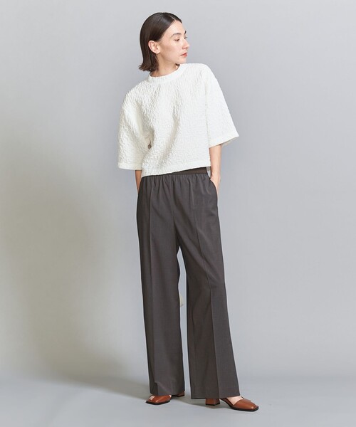 BEAUTY&YOUTH UNITED ARROWS(ビューティーアンドユースユナイテッドアローズ)の「ラインゴム ワイドパンツ -ウォッシャブル-(その他パンツ・レディース・コバルトブルー/モカ/ダークグレー・M/S/XS)」の19枚目の写真