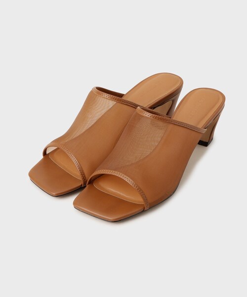 UNTITLED(アンタイトル)の「【旬トレンド】メッシュミュール(サンダル・レディース・ブラック/ダークブラウン・25/30/35/40/45)」の1枚目の写真