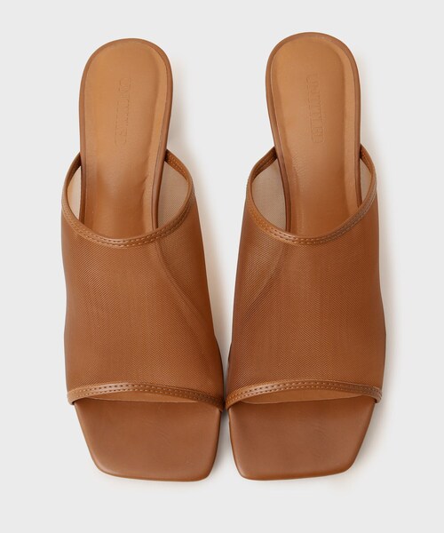 UNTITLED(アンタイトル)の「【旬トレンド】メッシュミュール(サンダル・レディース・ブラック/ダークブラウン・25/30/35/40/45)」の7枚目の写真