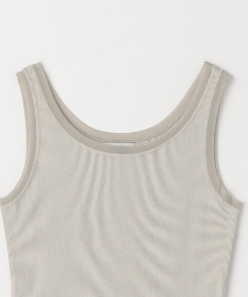 green label relaxing（グリーンレーベルリラクシング）の「チュール トリミング タンクトップ（Tシャツ/カットソー・レディース・オフホワイト/ブラック/ナチュラル・FREE）」の18枚目の写真