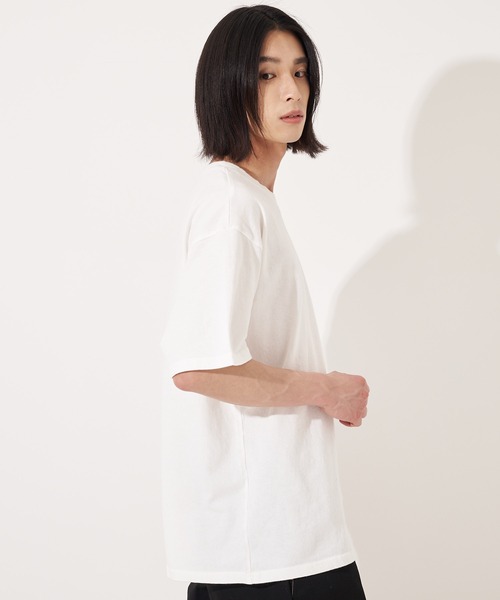FRUIT OF THE LOOM(フルーツオブザルーム)の「USA HALF SLEEVE BIG T / Tシャツ / 半袖 / トップス / シンプル / カジュアル / 無地 / ユニセックス(Tシャツ/カットソー・メンズ・アイボリー/ホワイト・XL/L/M/S)」の3枚目の写真