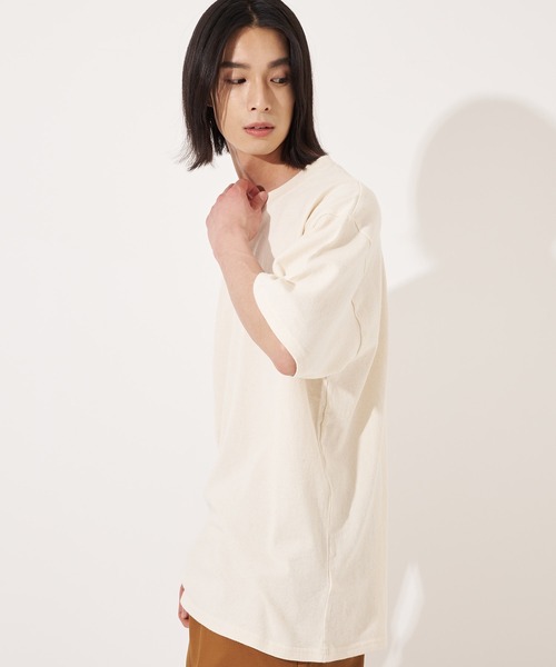 FRUIT OF THE LOOM(フルーツオブザルーム)の「USA HALF SLEEVE BIG T / Tシャツ / 半袖 / トップス / シンプル / カジュアル / 無地 / ユニセックス(Tシャツ/カットソー・メンズ・アイボリー/ホワイト・XL/L/M/S)」の6枚目の写真