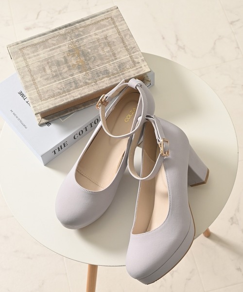 Honeys（ハニーズ）の「バックル２ｗａｙパンプス（パンプス・レディース・ブラック/アイボリー/パープル系その他/モカ・22.5/24.5/23.5/24.0/23.0）」の4枚目の写真