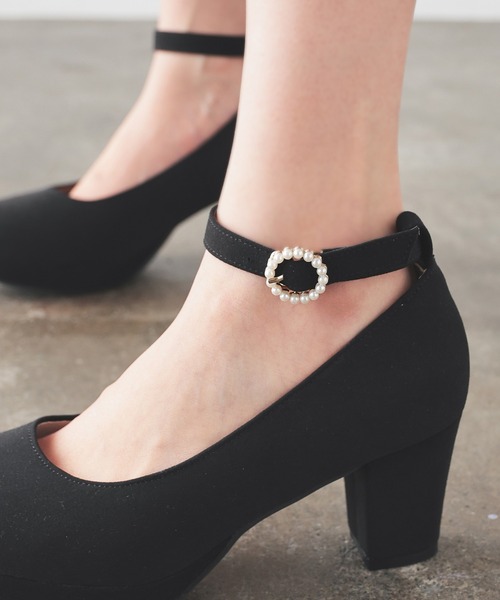 Honeys（ハニーズ）の「バックル２ｗａｙパンプス（パンプス・レディース・ブラック/アイボリー/パープル系その他/モカ・22.5/24.5/23.5/24.0/23.0）」の17枚目の写真