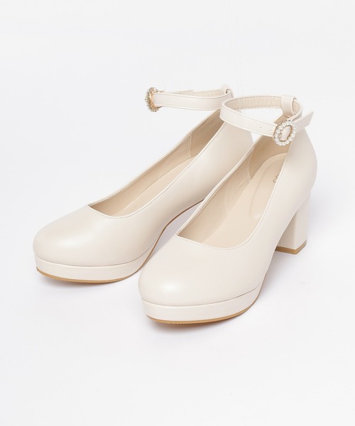 Honeys（ハニーズ）の「バックル２ｗａｙパンプス（パンプス・レディース・ブラック/アイボリー/パープル系その他/モカ・22.5/24.5/23.5/24.0/23.0）」の19枚目の写真