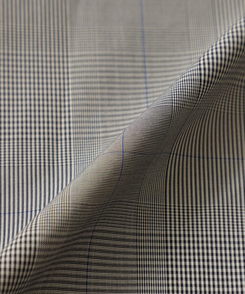 MACKINTOSH LONDON(マッキントッシュ ロンドン)の「【ROSLEY/ロズリー】コットングレンチェックステンカラーショートコート(トレンチコート・レディース・グレー系その他・38)」の2枚目の写真