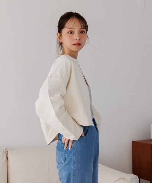 flower（フラワー）の「ライトリーリボンカーディガン（カーディガン/ボレロ・レディース・アイボリー・FREE）」の22枚目の写真