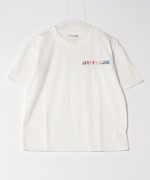 Asterellivi(アステレリビ)の「バックプリント半袖カットソー カットソー(Tシャツ/カットソー・レディース・ブラック/ホワイト・L/M/XL)」の4枚目の写真
