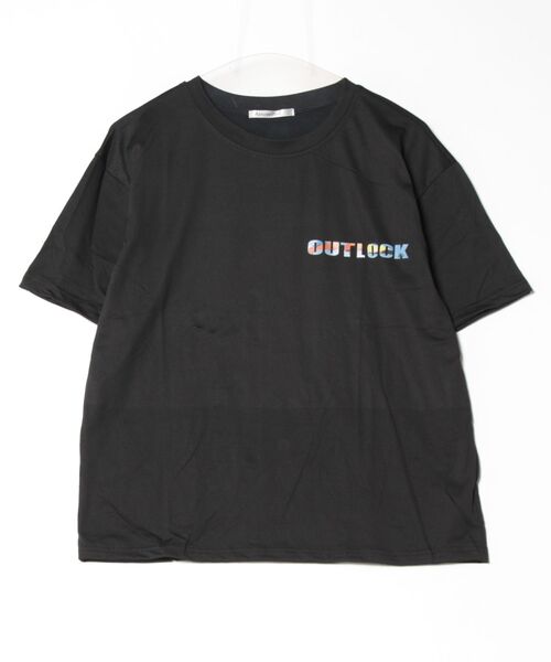 Asterellivi(アステレリビ)の「バックプリント半袖カットソー カットソー(Tシャツ/カットソー・レディース・ブラック/ホワイト・L/M/XL)」の5枚目の写真