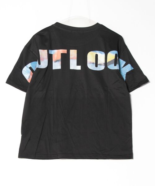 Asterellivi(アステレリビ)の「バックプリント半袖カットソー カットソー(Tシャツ/カットソー・レディース・ブラック/ホワイト・L/M/XL)」の6枚目の写真