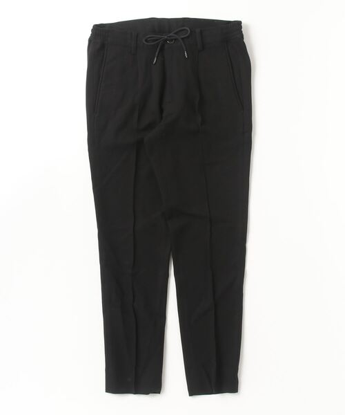 アウール(AOURE)グレー スラックス ゴムウエスト MALPENSA SUMMER SETUP PANTS（スラックス）｜AOURE（アウール