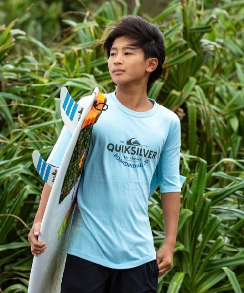 Quiksilver（クイックシルバー）の「TYPED OUT ST YOUTH /クイックシルバーキッズフロントプリントTシャツ（Tシャツ/カットソー・キッズ・ブラック/ホワイト/ミント/グリーン・130/140/150/160）」の4枚目の写真