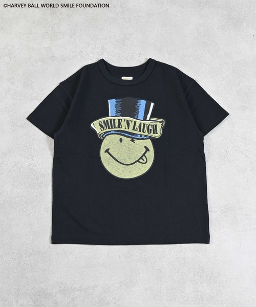 セール】【HARVEY BALL】別注 SMILEY FACE Tee（Tシャツ