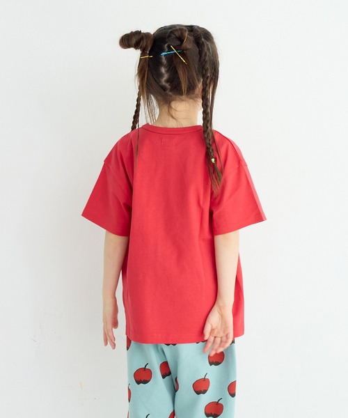 SMILEY FACE（スマイリーフェイス）の「【HARVEY BALL】別注 SMILEY FACE Tee（Tシャツ/カットソー・キッズ・レッド/チャコール/ブラック/オフホワイト・80/90/95/100/110/120/130/140/150）」の7枚目の写真