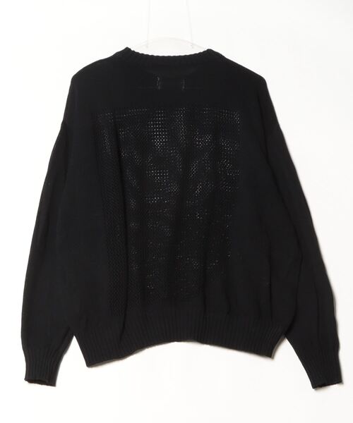 PHINGERIN（フィンガリン）の「【PHINGERIN】フィンガリン WINDOW SWEATER（ニット/セーター・メンズ・ブラック・MEDIUM）」の2枚目の写真
