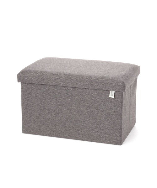収納力抜群・椅子にもなる】ストレージスツール[モノクロ](W48cm