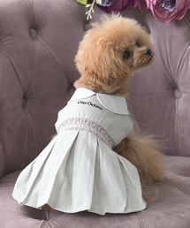 One Octave（ワンオクターヴ）の「One Octave/襟付きスモッキングワンピースース（ペットウェア）」