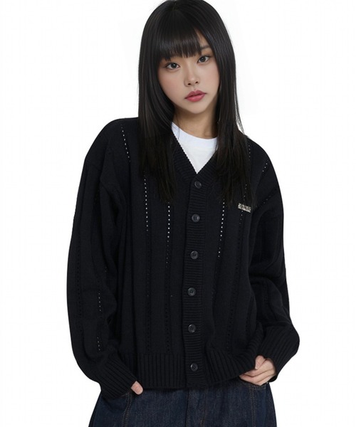 カーディガン 「OY/オーワイ」MODISH CROPPED STRIPE CARDIGAN /カーディガン レディース メンズ OY/オーワイ』MODISH CROPPED STRIPE CARDIGAN /カーディガン