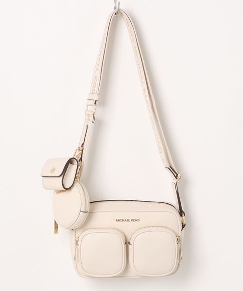 MICHAEL KORS（マイケルコース）の「JET SET TRAVEL レザー クロスボディ ミディアム（ショルダーバッグ・レディース・ベージュ系・FREE）」の10枚目の写真