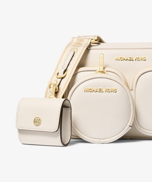 MICHAEL KORS（マイケルコース）の「JET SET TRAVEL レザー クロスボディ ミディアム（ショルダーバッグ・レディース・ベージュ系・FREE）」の9枚目の写真