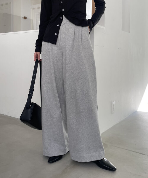 CAPRICIEUX LE'MAGE(カプリシューレマージュ)の「【yao企画】【高身長サイズあり】タックスウェットパンツ(その他パンツ・レディース・ホワイト系その他/グレー・38/TM/36)」の18枚目の写真