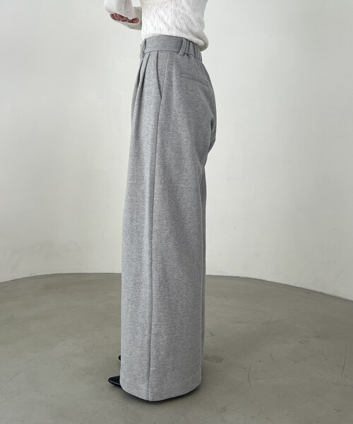CAPRICIEUX LE'MAGE(カプリシューレマージュ)の「【yao企画】【高身長サイズあり】タックスウェットパンツ(その他パンツ・レディース・ホワイト系その他/グレー・38/TM/36)」の12枚目の写真