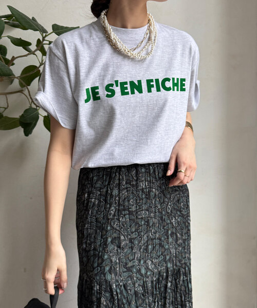 新色追加】JES'EN FICHEフロッキーロゴTEE（Tシャツ/カットソー
