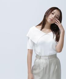 ◇ビックカラーボートネックニット