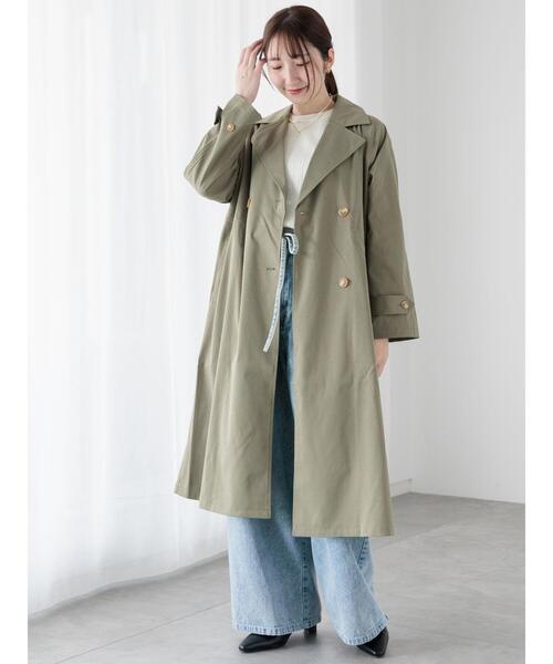 Te chichi TERRASSE（テチチテラス）の「ウエストリボンタックワイドデニムパンツ《2025spring catalog item》（その他パンツ・レディース・ブルー/サックスブルー/ベージュ・M/L）」の18枚目の写真