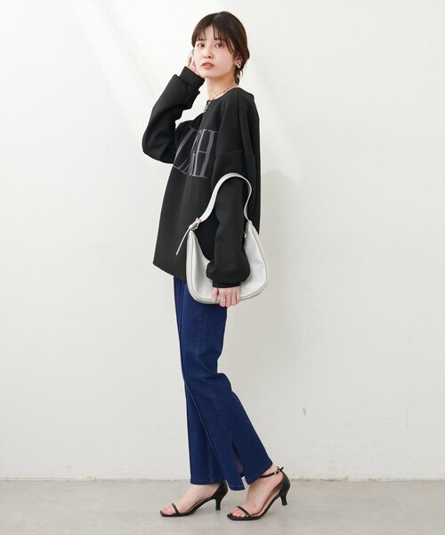 natural couture(ナチュラルクチュール)の「【WEB限定】スーパーストレッチスリット付きパンツ(その他パンツ・レディース・ブラック/サックスブルー/インディゴブルー・FREE)」の22枚目の写真