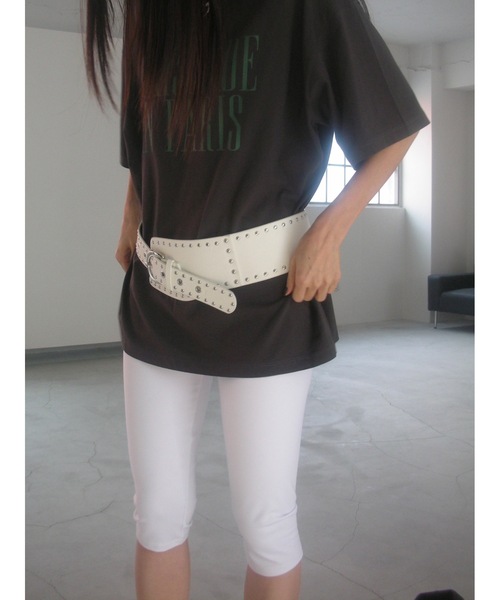 Didot.showroom（ディドット ショールーム）の「【DIDOT.】ミディハーフレギンス（レギンス/スパッツ・レディース・グレー/ブラック/ホワイト・FREE）」の8枚目の写真