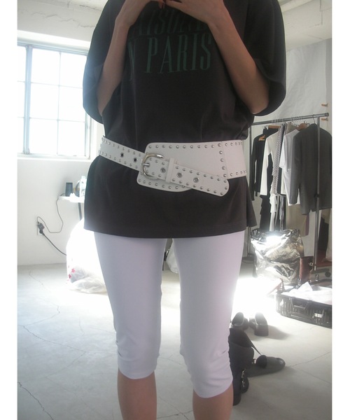 Didot.showroom（ディドット ショールーム）の「【DIDOT.】ミディハーフレギンス（レギンス/スパッツ・レディース・グレー/ブラック/ホワイト・FREE）」の9枚目の写真