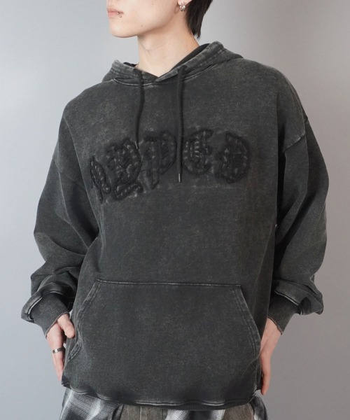 SPINNS(スピンズ)の「プルオーバーパーカー/オールドイングリッシュロゴ(パーカー・メンズ・ブラウン/ブラック系その他/杢グレー/ワイン・ONESIZE)」の7枚目の写真