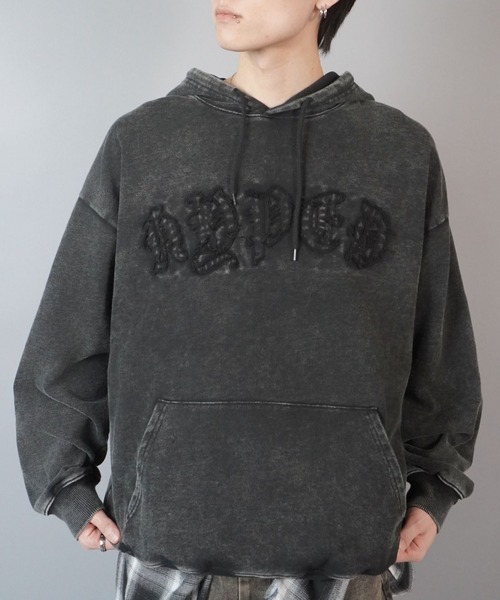 SPINNS(スピンズ)の「プルオーバーパーカー/オールドイングリッシュロゴ(パーカー・メンズ・ブラウン/ブラック系その他/杢グレー/ワイン・ONESIZE)」の8枚目の写真