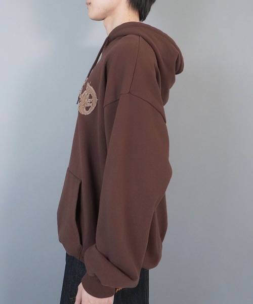 SPINNS(スピンズ)の「プルオーバーパーカー/オールドイングリッシュロゴ(パーカー・メンズ・ブラウン/ブラック系その他/杢グレー/ワイン・ONESIZE)」の15枚目の写真